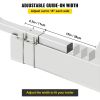 Boat Trailer Guide-on, 22", 2PCS Steel Trailer Post Guide ons, with White PVC Tube Covers, Complete Mounting Accessories Included, for Ski Boat