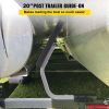 Boat Trailer Guide on, 20", One Pair Trailer Pontoon Bunk Board Guide-ons, Steel Trailer Guides, Complete Mounting Accessories Included, for Ski Boat