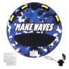 Towable Tube for Boating, 340 lbs, 1-2 Riders Inflatable Boat Tubes and Towables, 51.8" Round Water Sport Towable Tube for Boat to Pull