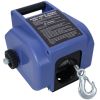 12v 3500lbs Trailer Winch,Reversible Electric Winch, for Boats up to 5000 lbs.Galvanized Wire Rope,with extra pulley hook,power in and power out