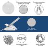 Boat Anchor Kit 13 lb Fluke Style Anchor, Hot Dipped Galvanized Steel Fluke Anchor, Marine Anchor with Anchor, Shackles, Chain