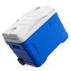 Hard Cooler, 21QT Portable Rolling Cooler with Wheels, Leak-Resistant Coolbox Keeps Contents Cool for 48 Hours, Ice Retention Insulated Chests