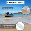 Boat Anchor Kit 13 lb Fluke Style Anchor, Hot Dipped Galvanized Steel Fluke Anchor, Marine Anchor with Anchor, Shackles, Chain