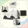 Light Gray 5-8 Person Ice Fishing Shelter Pop-Up Ice Shanty Tent Insulated Portable Tent with 2 Doors And Carrying Bag