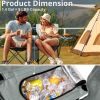 Portable Outdoor 2-Seat Folding Chair with Removable Sun Umbrella Grey