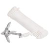 Folding Anchor with Rope Silver 1.5 lb Hot Dip Galvanized Cast Iron