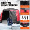 Portable Ice Shelter, 4-6 Person Insulated Pop-Up Ice Fishing Tent, 50 Square Feet Fishable Area, Thermal Ice Shanty for Winter Fishing