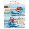 Towable Tubes for Boating, 3-Rider Inflatable Towable Tube for Boat to Pull, 510 lbs Capacity Water Sports Boating Tubes - with Full Nylon Cover