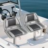 Boat Seat Folding Low Back Boat Chair with Marine-Grade PVC