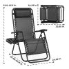2-Pack Zero Gravity Lounge Chairs,Folding Recliners with Pillow & Cup Holder for Outdoor Patio, Pool, Beach