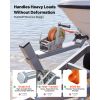 Boat Winch, 3500 lbs Hand Winch, Heavy Duty Manual Rope Crank with 20ft Orange Polyester Strap, Portable Two-Way Ratchet, 2 Speed Switchable