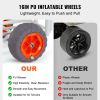 Beach Fishing Cart, 350 lbs Load Capacity, Fish and Marine Cart with Two 16" Big Wheels PU Balloon Tires for Sand