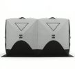 Light Gray 5-8 Person Ice Fishing Shelter Pop-Up Ice Shanty Tent Insulated Portable Tent with 2 Doors And Carrying Bag