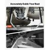 Boat Trailer Guides, 1.2 in Adjustable Width Trailers Guide, 2PCS High-Hardness Steel Trailer Guide-Ons with Thick Support Pads, Fits L-Beam