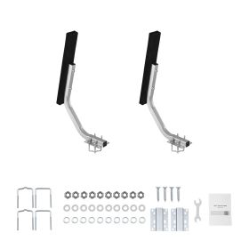 Boat Trailer Guides, 1.2 in Adjustable Width Trailers Guide, 2PCS High-Hardness Steel Trailer Guide-Ons with Thick Support Pads, Fits L-Beam