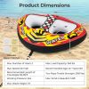 Towable Tube with Quick Connector and Drainage for Boating