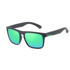 Square Polarized Sunglasses For Men Women Outdoor Sports Driving Glasses Golfing (Color: Green)