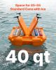 Floating Cooler, 40 QT Floating Ice Chest with Dry Storage & Tow Rope, Premium LLDPE Amphibious Drink Cooler for Water & Land
