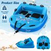 2 Person Water Sport Inflatable Towable Tubes for Boating
