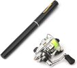 Fishing Rod Reel Combo Mini Pen Fishing Pole Kit Telescopic Fishing Rod Spinning Reel Combo Kit