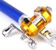 Mini Portable Pocket Fish Rod Pen Aluminum Alloy Fishing Rod Pole Reel Combos���