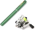 Fishing Rod Reel Combo Mini Pen Fishing Pole Kit Telescopic Fishing Rod Spinning Reel Combo Kit