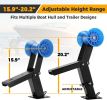 Adjustable Boat Trailer Winch Post with Roller