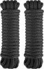 Dock Lines - Marine Grade Nylon Boat Rope with 12" Loop for Docking and Mooring - Double Braided Boat Lines, High Strength, Easy Handling
