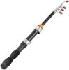 Telescopic Collapsible Extendable Fishing Rod for Saltwater and Freshwater, Lightweight and Compact Design